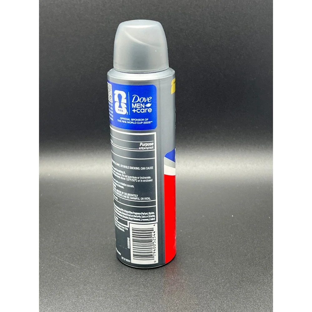 Dove Men+Care Comfort Dry Spray Antiperspirant FIFA World Cup 2026 3.8oz
